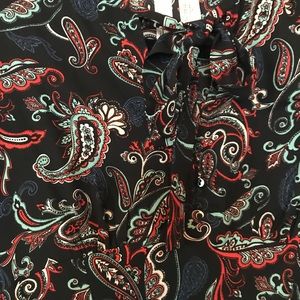 Paisley short navy dress